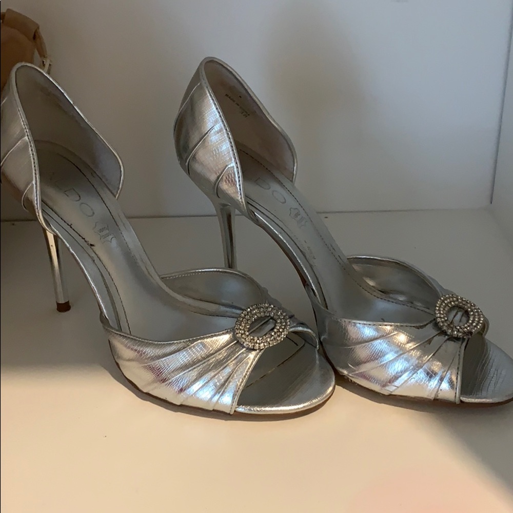 Aldo silver heels